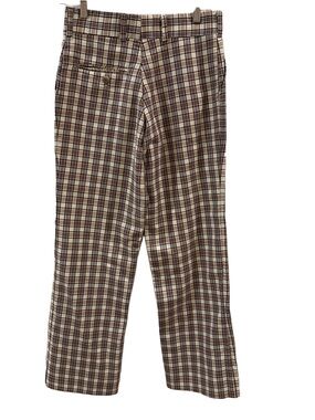 Rifle 1970’s Women’s Vintage Brown Plaid Pants Trousers 27”
